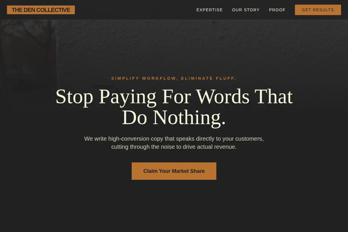 Blunt Copywriting